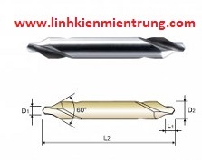 Mũi khoan tâm 2 đầu máy tiện: D1.0x 60ºx D4.0 ​​​​​​​D4.0x 90ºx D10.0 D5.0x 90ºx D11.0 D1.5x 60ºx D5.0 D2.0x 60ºx D6.0 D2.5x 60ºx D7.7 D3.0x 60ºx D7.7 D4.0x 60ºx D10.0 D5.0x 60ºx D11.0 D6.0x 60ºx D18.0 D1.0x 90ºx D4.0 D1.5x 90ºx D5.0 D2.0x 90ºx