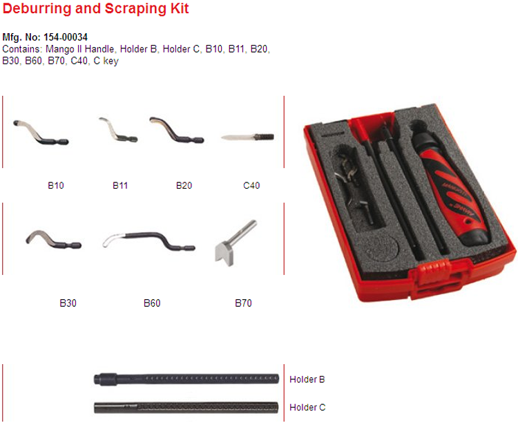 deburring and scraping kit 2